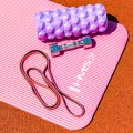 WAŁEK FITNESS / ROLLER HMS FS107 PURPLE 31.5 CM