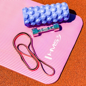 WAŁEK FITNESS / ROLLER HMS FS107 BLUE 31.5 CM