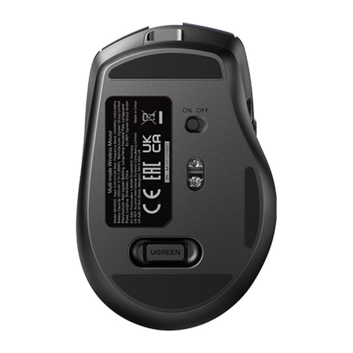 Mysz bezprzewodowa UGREEN MU006S BT+2.4GHz USB-C (czarna)