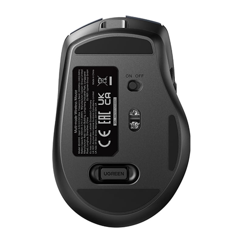 Mysz bezprzewodowa UGREEN MU006S BT+2.4GHz USB-C (czarna)