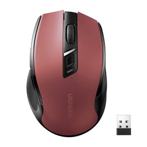 Mysz bezprzewodowa UGREEN MU006 2.4GHz+BT 5.0 (czerwona)