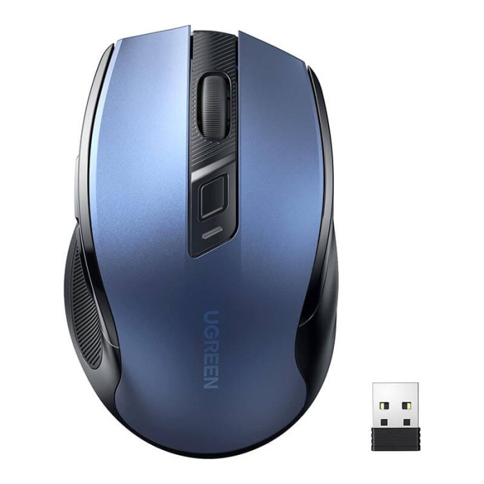Mysz bezprzewodowa UGREEN MU006 2.4GHz (niebieska)