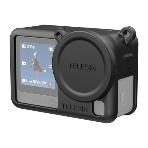 Silikonowe Etui ochronne Telesin dla DJI Osmo Action 6 (Czarne)