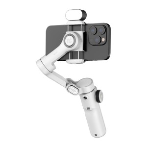Gimbal AOCHUAN X2 z oświetleniem RGB (biały)