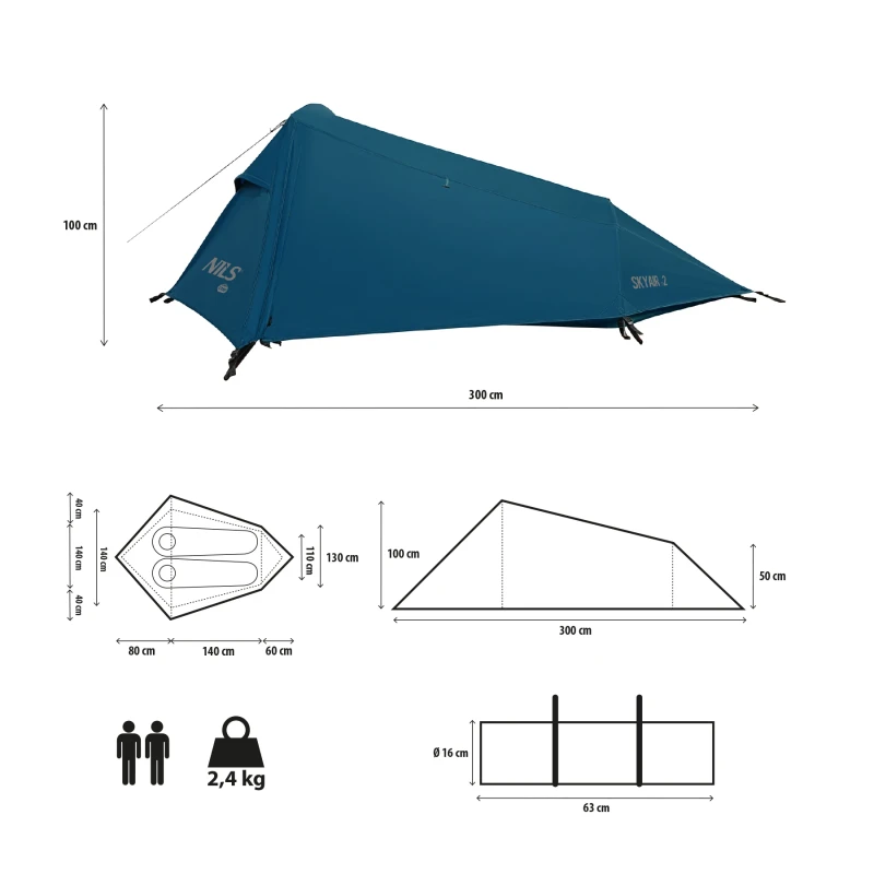 NAMIOT ULTRA LIGHT SKYAIR 2 NIEBIESKI NILS CAMP NC2502.webp