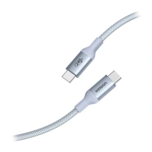 Kabel UGREEN L534 USB-C–USB-C 2m 240W (srebrno-biały)