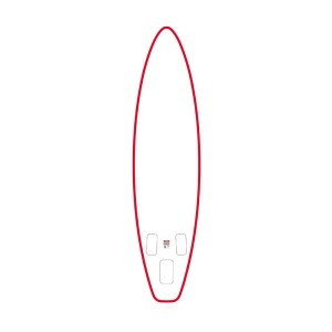 Deska do pływania SUP FunWater SUPFW69C 3,35m (czerwono-biała)