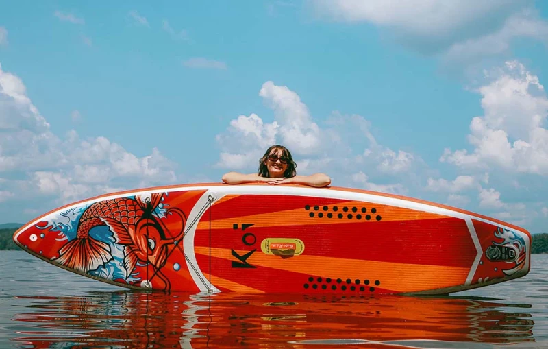 Deska do pływania SUP Funwater Feath-R Lite Koi 3,5m SUPFR01E.webp
