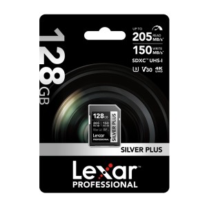 Karta pamięci Lexar Professional SILVER PLUS SDXC 128GB