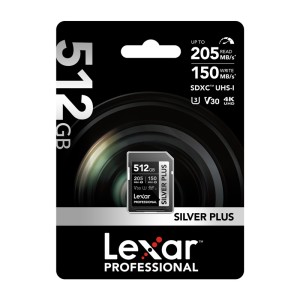 Karta pamięci Lexar Professional SILVER PLUS SDXC 512GB