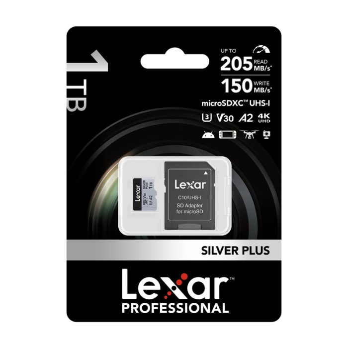 Karta pamięci Lexar High-Performance Silver Plus microSDXC 1TB + adapter