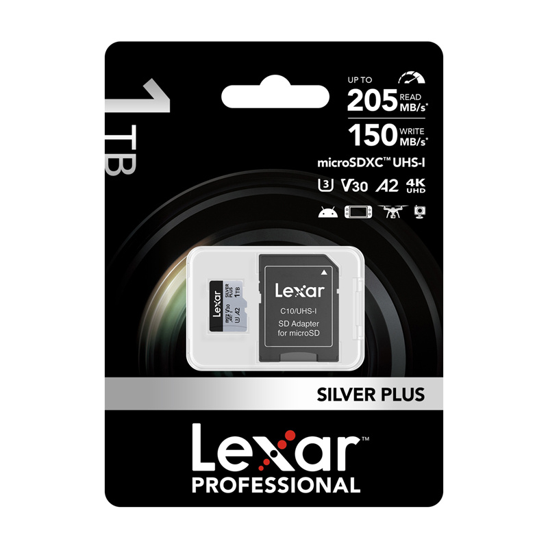 Karta pamięci Lexar High-Performance Silver Plus microSDXC 1TB + adapter