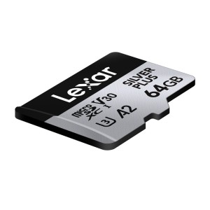 Karta pamięci Lexar High-Performance Silver Plus microSDXC 64GB + adapter