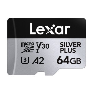 Karta pamięci Lexar High-Performance Silver Plus microSDXC 64GB + adapter