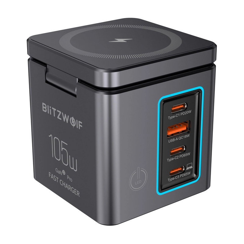 Ładowarka sieciowa BLITZWOLF BW-i113 105W GaN 3xUSB-C USB-A