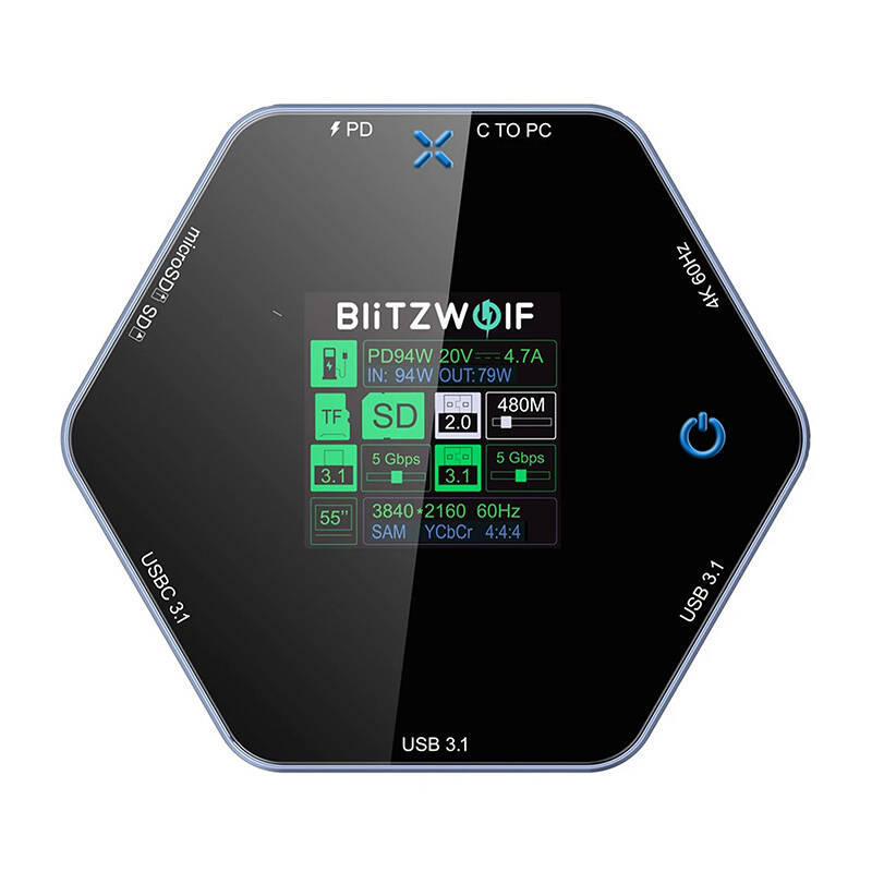Stacja dokująca USB-C BLITZWOLF BW-TH16 8w1