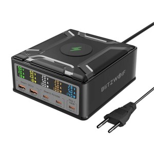 Ładowarka sieciowa BLITZWOLF BW-S28 260W + Qi 15W (czarna)