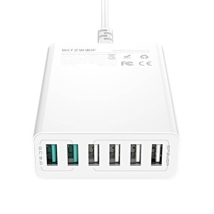 Ładowarka sieciowa BLITZWOLF BW-S15 60W 6xUSB-A (biała)