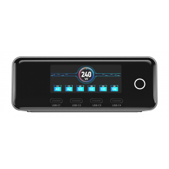 Ładowarka sieciowa Newell GaN 240 W TFT - EU