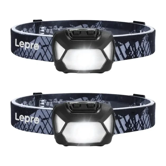 Zestaw 2x latarka czołowa LEPRO 320015-2 200lm na baterie