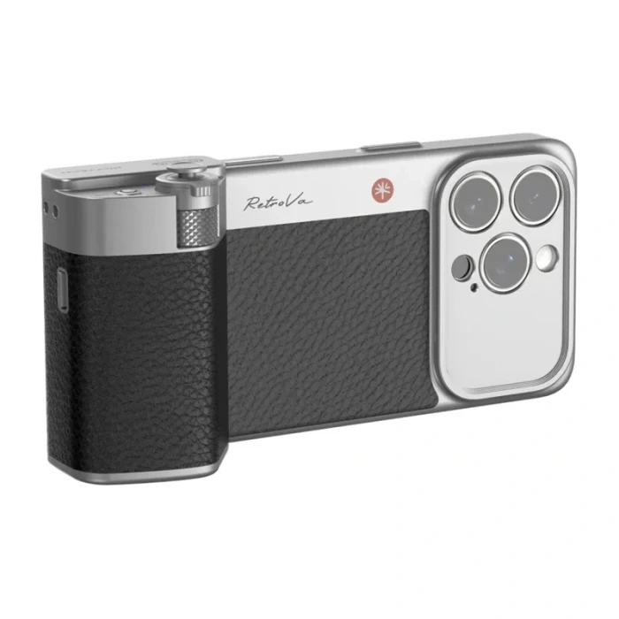PGYTECH RetroVa Grip Kit – uchwyt fotograficzny z etui do iPhone 16 Pro