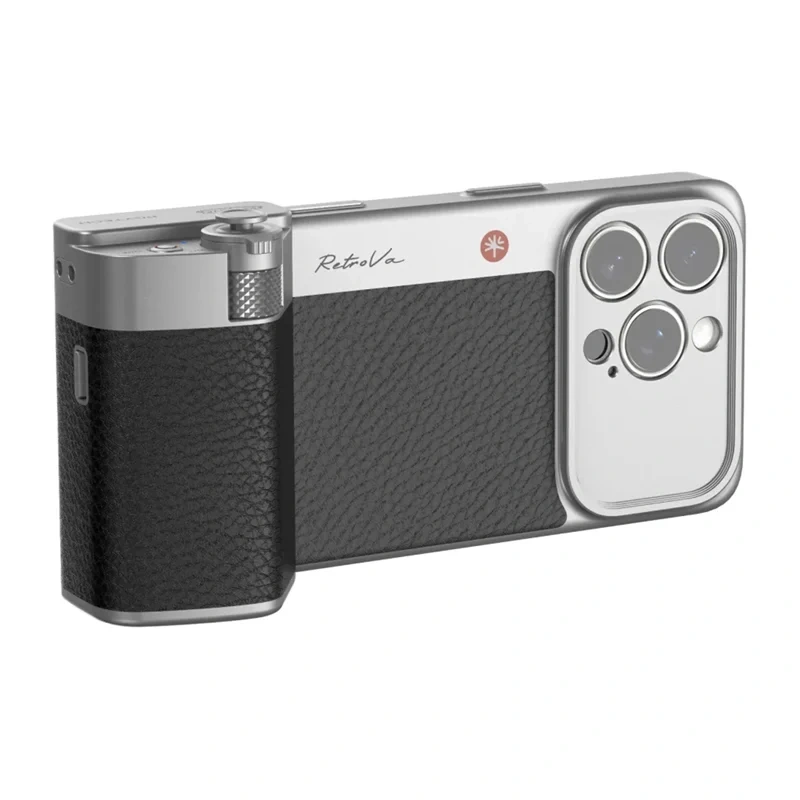 PGYTECH RetroVa Grip Kit – uchwyt fotograficzny z etui do iPhone 16 Pro