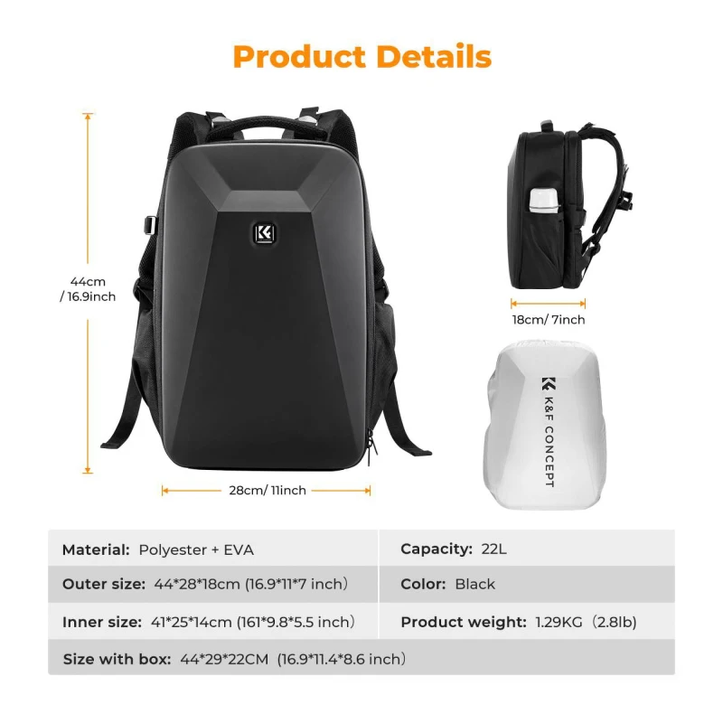 Plecak fotograficzny K&amp;F Concept Nature Wander 22 l - czarny_07_HD.jpg