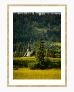 Wydruk w ramie "Z Drogi pod Reglami - Tatry"