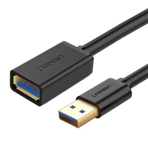 Kabel USB 3.0 przedłużający UGREEN US129 0.5m (czarny)