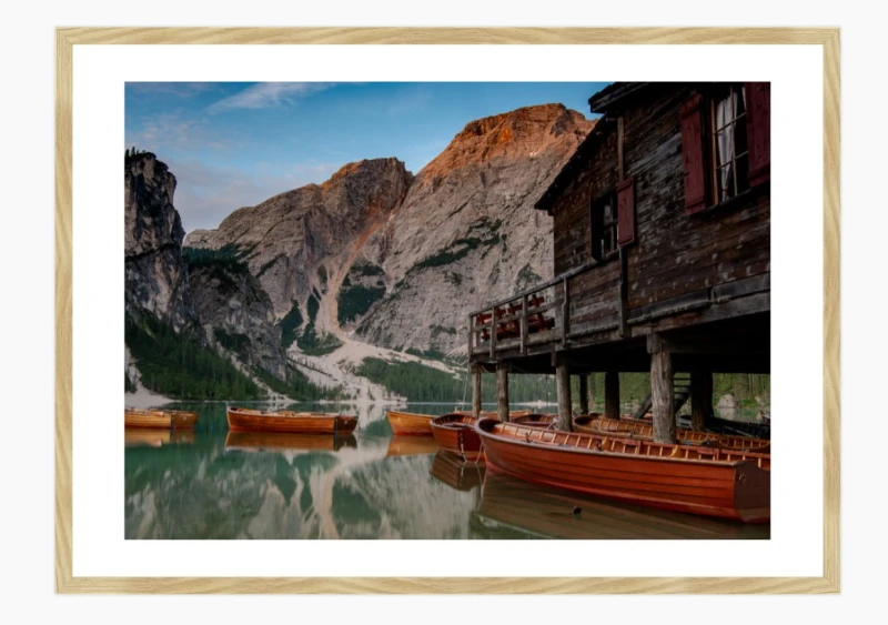 LAGO DI BRAIES dębowa rama.jpg