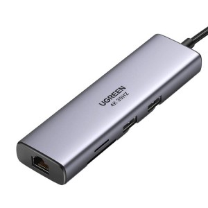 Adapter Hub UGREEN Revodok CM512, USB-C do 2x USB 3.0, HDMI, RJ45, SD/TF